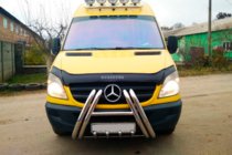 Mercedes Sprinter W906 2006–2018 Prednji zaščitni lok F1-01 (2013-2018, nerjavno jeklo) fotografija 4