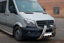 Mercedes Sprinter W906 2006–2018 Prednji zaščitni lok F1-01 (2013-2018, nerjavno jeklo) fotografija 2