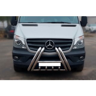 Prednji zaščitni lok F1-01 (2013-2018, nerjavno jeklo) Mercedes Sprinter W906 2006–2018 fotografija 1