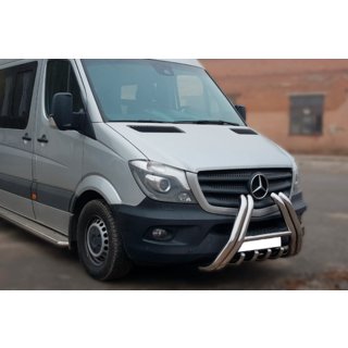 Prednji zaščitni lok F1-01 (2013-2018, nerjavno jeklo) Mercedes Sprinter W906 2006–2018 fotografija 2