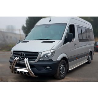 Prednji zaščitni lok F1-01 (2013-2018, nerjavno jeklo) Mercedes Sprinter W906 2006–2018 fotografija 3
