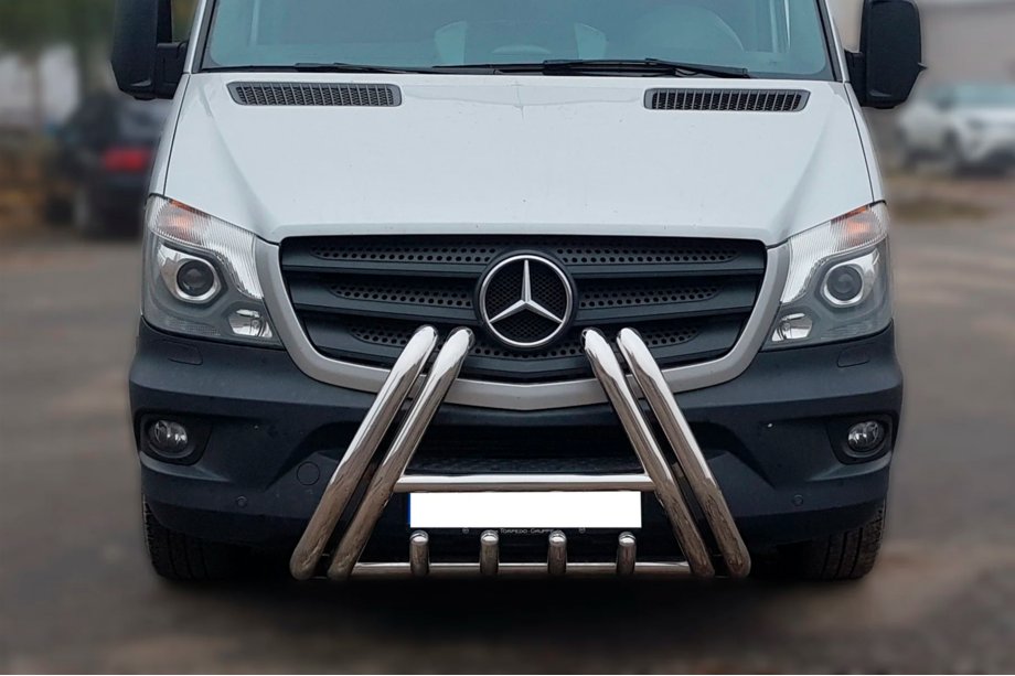 Mercedes Sprinter W906 2006–2018 Prednji zaščitni lok F1-01 (2013-2018, nerjavno jeklo) Image