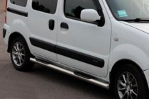 Renault Kangoo 1998–2008 Stranske cevi (2 kos, nerjavno jeklo) fotografija 1