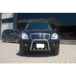 Prednji zaščitni lok QT006 (nerjaveče jeklo) SsangYong Rexton I 2001–2017 fotografija 4
