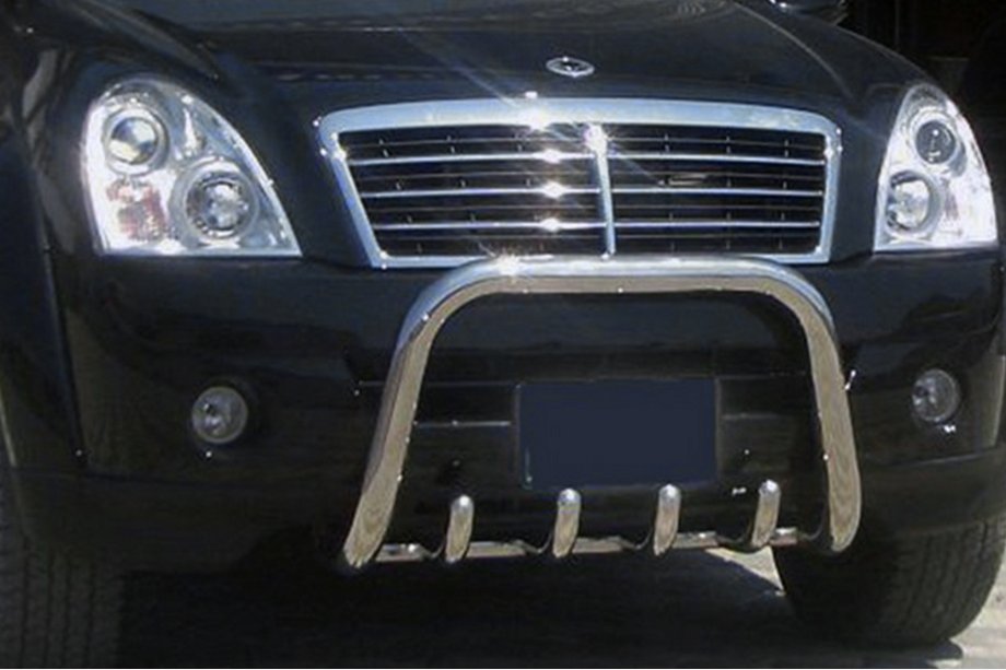 SsangYong Rexton I 2001–2017 Prednji zaščitni lok QT006 (nerjaveče jeklo) Image