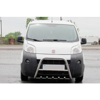 Sprednji zaščitni lok (bull bar) WT006 (nerjaveče jeklo) Fiat Fiorino/Qubo 2008–2024 fotografija 1