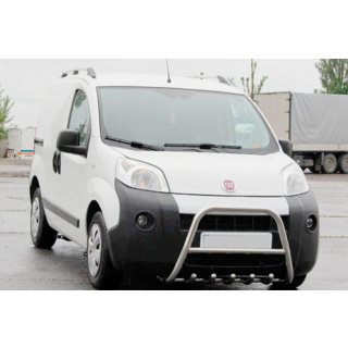 Sprednji zaščitni lok (bull bar) WT006 (nerjaveče jeklo) Fiat Fiorino/Qubo 2008–2024 fotografija 2