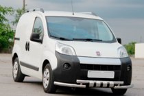 Fiat Fiorino/Qubo 2008–2024 Sprednji zaščitni lok Shark (nerjaveče jeklo) fotografija 2