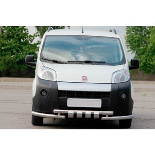 Sprednji zaščitni lok Shark (nerjaveče jeklo) Fiat Fiorino/Qubo 2008–2024 fotografija 1