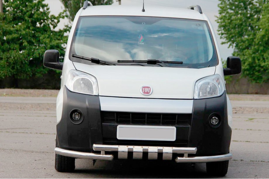 Fiat Fiorino/Qubo 2008–2024 Sprednji zaščitni lok Shark (nerjaveče jeklo) Image
