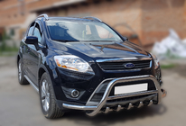 Ford Kuga 2008–2013 Sprednji zaščitni lok (bullbar) WT003-Exclusive (nerjaveče jeklo) fotografija 2