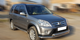 Honda CRV 2001–2006 Sprednji zaščitni lok ST014 (nerjavno jeklo) Ø60/60 mm fotografija 2
