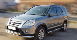 Honda CRV 2001–2006 Sprednji zaščitni lok ST014 (nerjavno jeklo) Ø60/60 mm fotografija 3