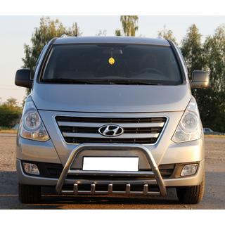 Prednji zaščitni lok WT003 (nerjaveče jeklo) Hyundai H300, H1, Starex 2008–2020 fotografija 1