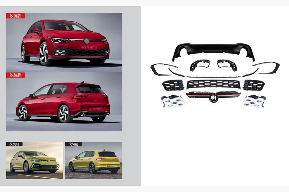 Volkswagen Golf 8 2019– Komplet bodykita GTI (za R-Line) Image
