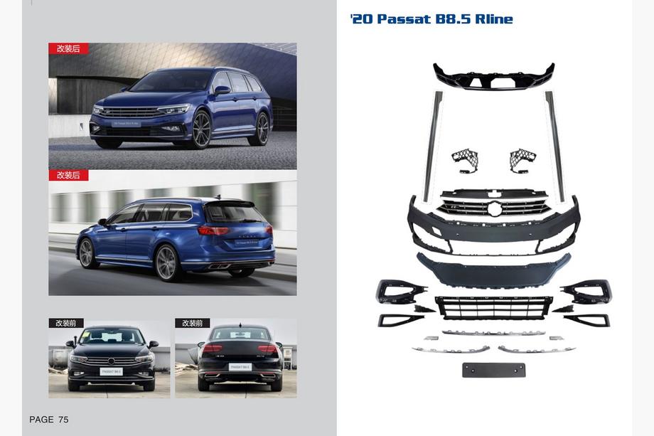 Volkswagen Passat B8 2015–2023 R-Line body kit (za 2020+) Image