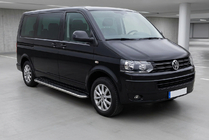 Volkswagen T5 2010–2015 Stranski pragovi Maydos V1 (2 kos, aluminij ↗ nerjaveče jeklo) fotografija 1