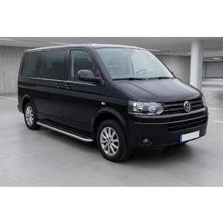 Stranski pragovi Maydos V1 (2 kos, aluminij ↗ nerjaveče jeklo) Volkswagen T5 2010–2015 fotografija 1
