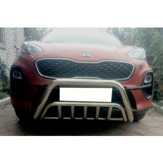 Sprednji zaščitni lok WT002 (nerjaveče jeklo) Kia Sportage 2015–2021 fotografija 1