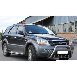 Prednji zaščitni lok WT003-2 (nerjaveče jeklo) Kia Sorento I BL 2002–2009 fotografija 3