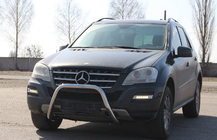 Mercedes ML W164 2005–2011 Sprednji zaščitni lok WT006 (nerjavno jeklo) fotografija 2