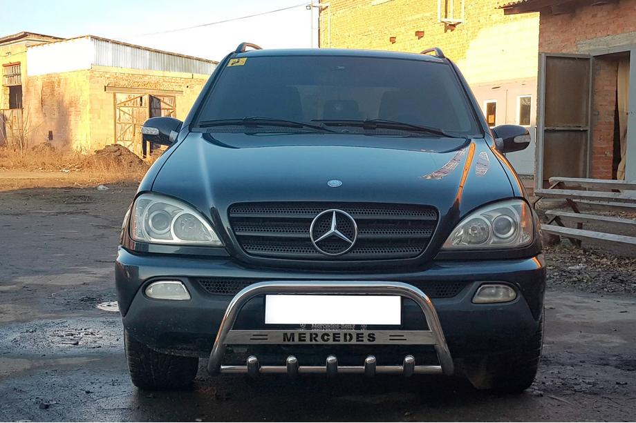 Mercedes ML W163 1997–2005 Sprednji zaščitni lok WT004 (inox) Fotografija 2