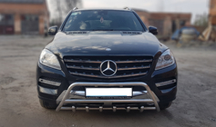 Mercedes GLE/ML class W166 2011–2018 Prednji zaščitni lok WT003 (nerjavno jeklo) fotografija 1