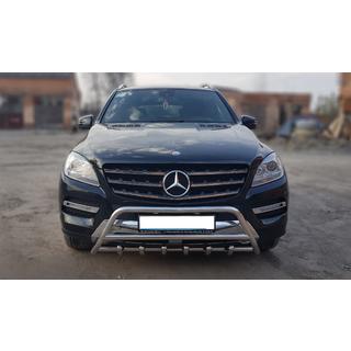 Prednji zaščitni lok WT003 (nerjavno jeklo) Mercedes GLE/ML сlass W166 2011–2018 fotografija 1