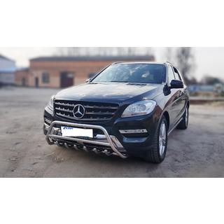 Prednji zaščitni lok WT003 (nerjavno jeklo) Mercedes GLE/ML сlass W166 2011–2018 fotografija 2