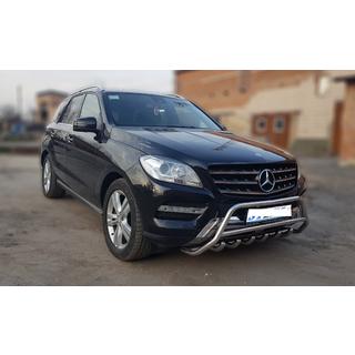 Prednji zaščitni lok WT003 (nerjavno jeklo) Mercedes GLE/ML сlass W166 2011–2018 fotografija 3