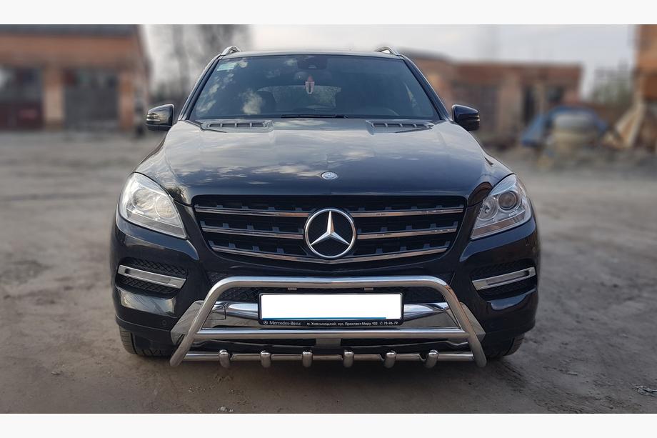 Mercedes GLE/ML class W166 2011–2018 Prednji zaščitni lok WT003 (nerjavno jeklo) Image