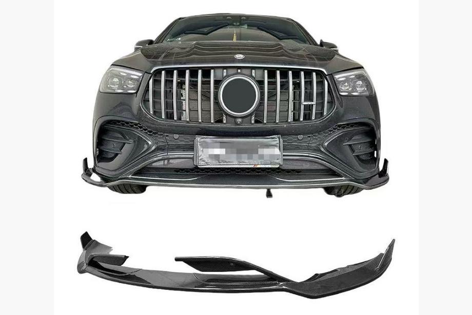 Mercedes GLE W167 2018– Sprednji lip spojler odbijača Lip (za GLE53/AMG-Line 2023-2026, karbon) Fotografija 1