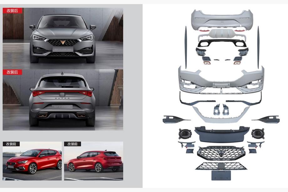 Seat Leon 2020– Komplet bodykita Cupra Image