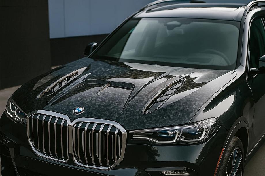 BMW X7 G07 2019– Pokrov motorja (kovani karbon) Image