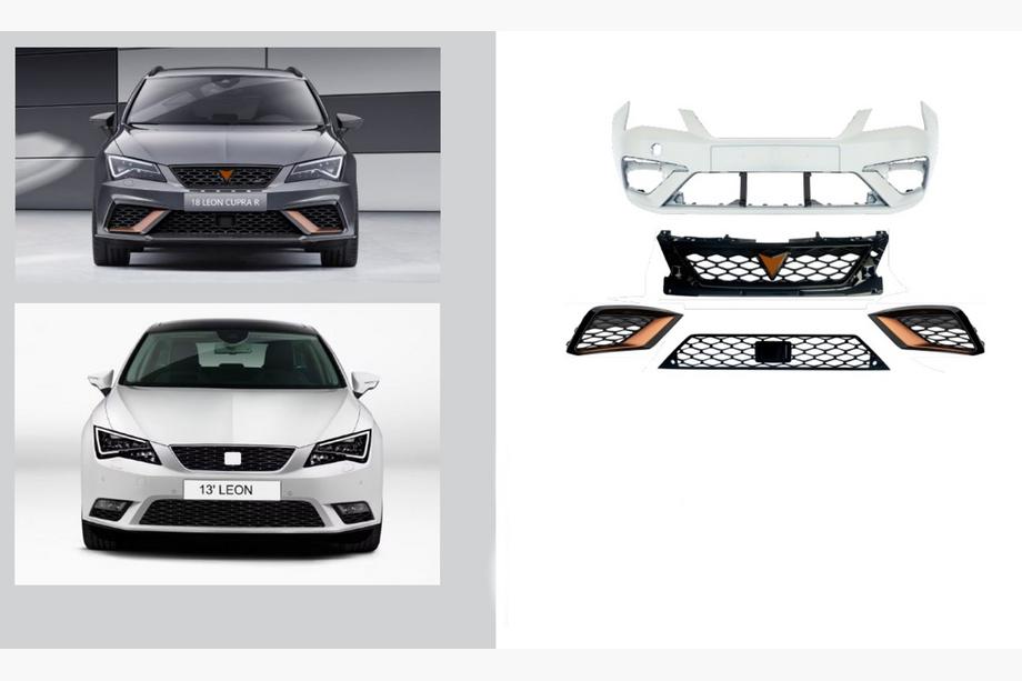 Seat Leon 2013–2020 Facelift body kit za 2017+ Cupra R (za 2013-2017) Image