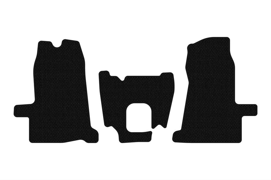 Ford Transit 2000–2014 Gumijasti tepihi Carsuit (2000-2006, 1+1, ročni menjalnik, črni) Fotografija 1