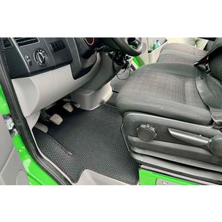 Gumijaste preproge za kabino Carsuit V1 (Črne) Volkswagen Crafter 2006–2016 fotografija 1