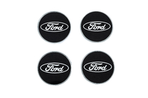 Ford Sredinske kapice platišč 54,5/50 mm črne (4 kos) fotografija 1