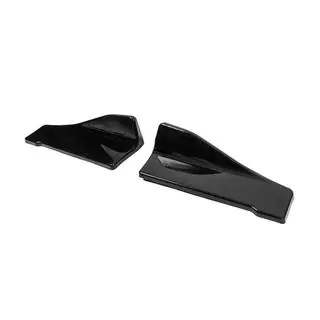 Univerzalni flap dodatki za bočne pragove Type-C (2 kos, črn sijaj, ABS plastika) fotografija 3