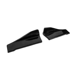 Univerzalni flap dodatki za bočne pragove Type-C (2 kos, črn sijaj, ABS plastika) fotografija 4