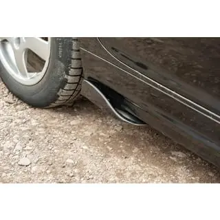 Univerzalni flap nastavki stranskih pragov tip F (2 kosa, črna visok sijaj, ABS plastika) fotografija 1
