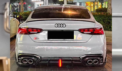 Audi A5 2016–2025 Difuzor zadnjega odbijača V3 (za S-Line 2021-2025, karbon) fotografija 1