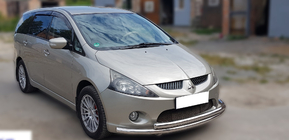 Mitsubishi Grandis 2003–2011 Sprednji zaščitni lok ST014 (nerjavno jeklo) fotografija 3