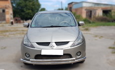 Mitsubishi Grandis 2003–2011 Sprednji zaščitni lok ST014 (nerjavno jeklo) fotografija 1