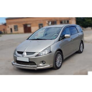 Sprednji zaščitni lok ST014 (nerjavno jeklo) Mitsubishi Grandis 2003–2011 fotografija 2