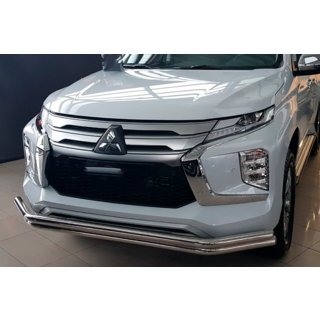 Sprednji zaščitni lok F3-60 (2020+, nerez) Mitsubishi Pajero Sport 2015– fotografija 1