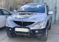 SsangYong Kyron 2005–2014 Sprednji zaščitni lok Black WT003 (nerjaveče jeklo) fotografija 2