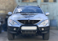 SsangYong Kyron 2005–2014 Sprednji zaščitni lok Black WT003 (nerjaveče jeklo) fotografija 1