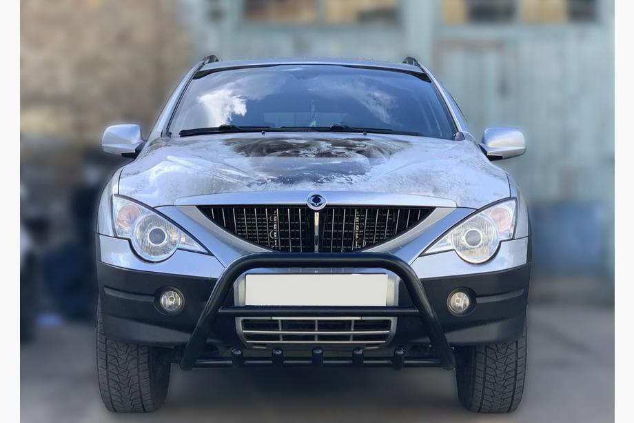 SsangYong Kyron 2005–2014 Sprednji zaščitni lok Black WT003 (nerjaveče jeklo) Image