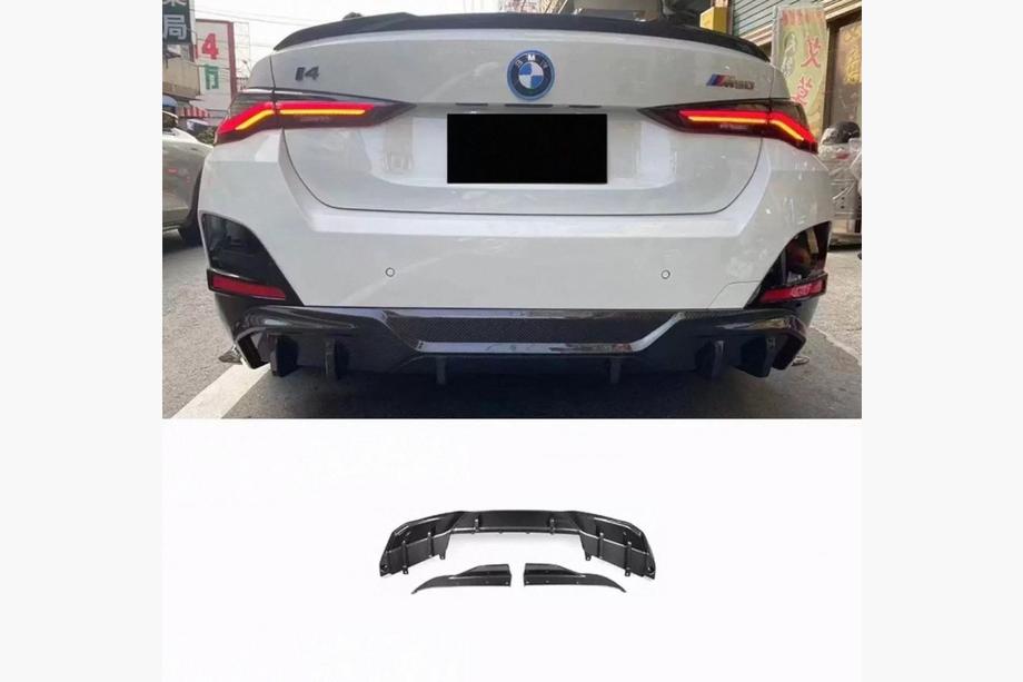 BMW serija 4 G22/23/26 2020– Difuzor zadnjega odbijača V2 (za i4 G26 M-Sport, karbon) Image